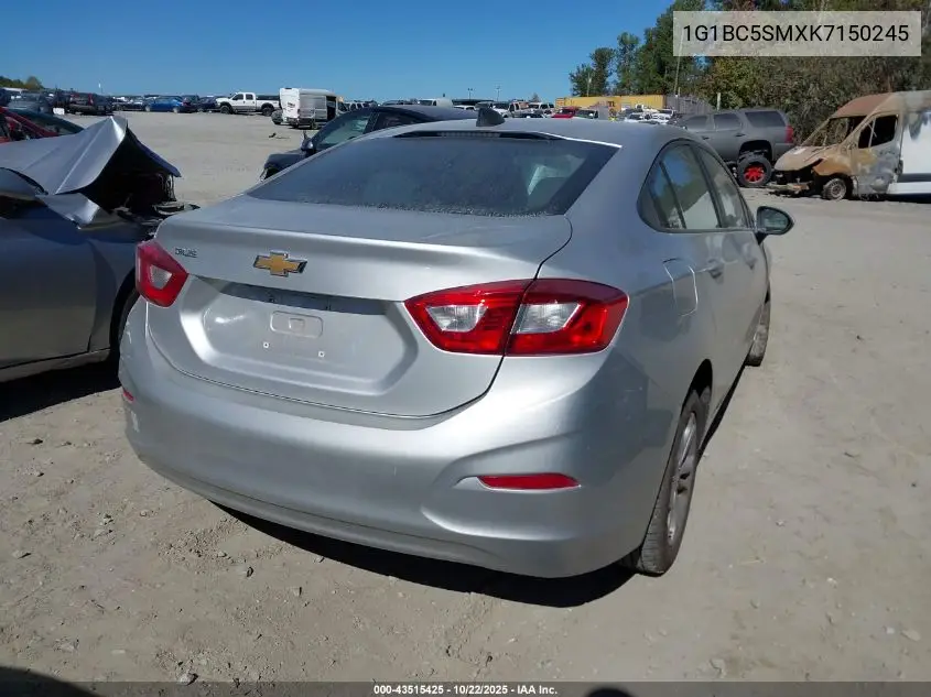 1G1BC5SMXK7150245 2019 Chevrolet Cruze Ls