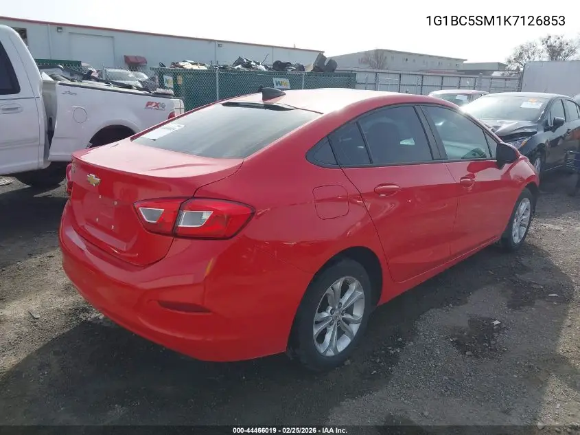 1G1BC5SM1K7126853 2019 Chevrolet Cruze Ls