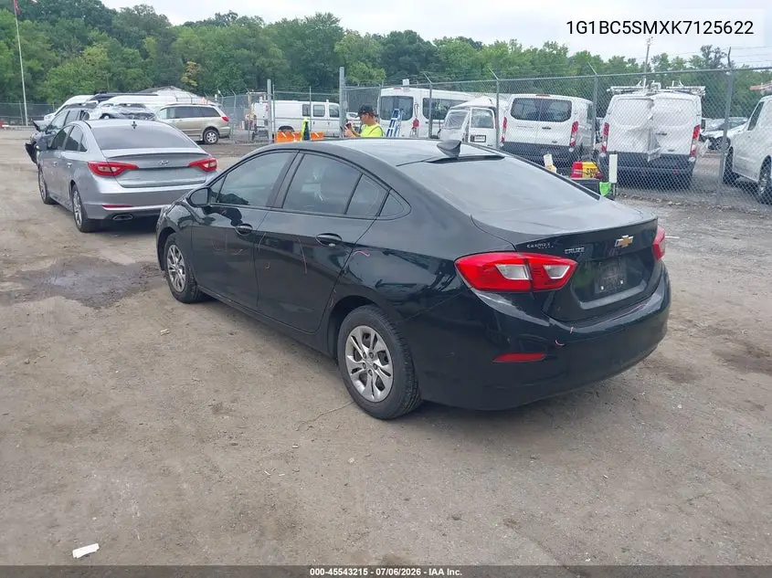 2019 Chevrolet Cruze Ls VIN: 1G1BC5SMXK7125622 Lot: 45543215