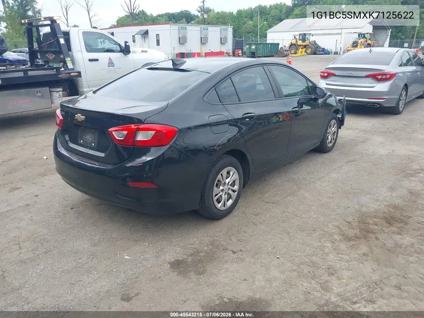 2019 Chevrolet Cruze Ls VIN: 1G1BC5SMXK7125622 Lot: 45543215