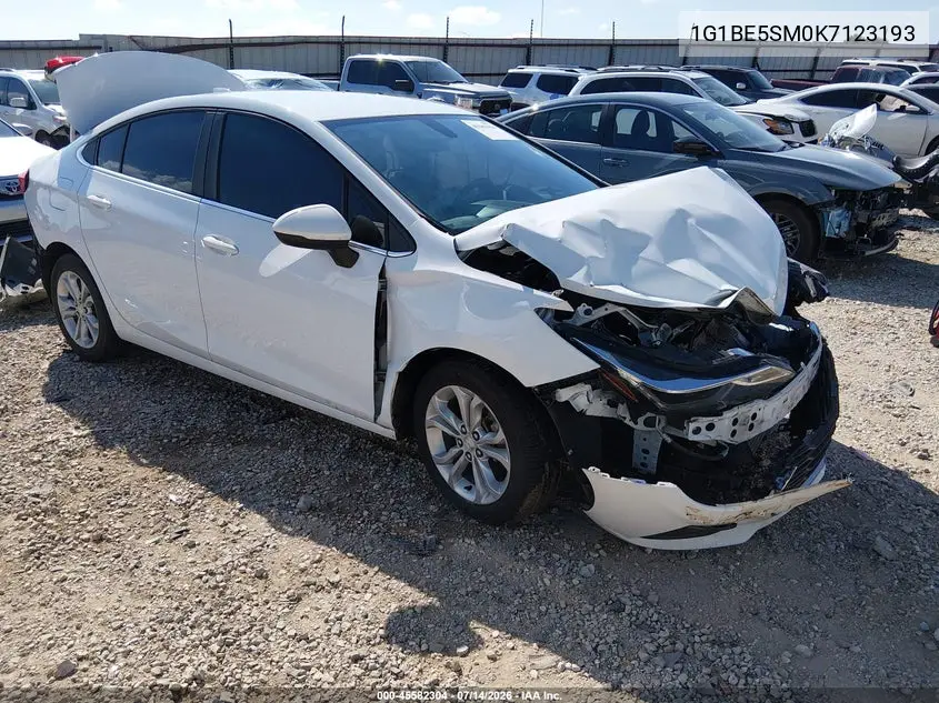 2019 Chevrolet Cruze Lt VIN: 1G1BE5SM0K7123193 Lot: 45582304