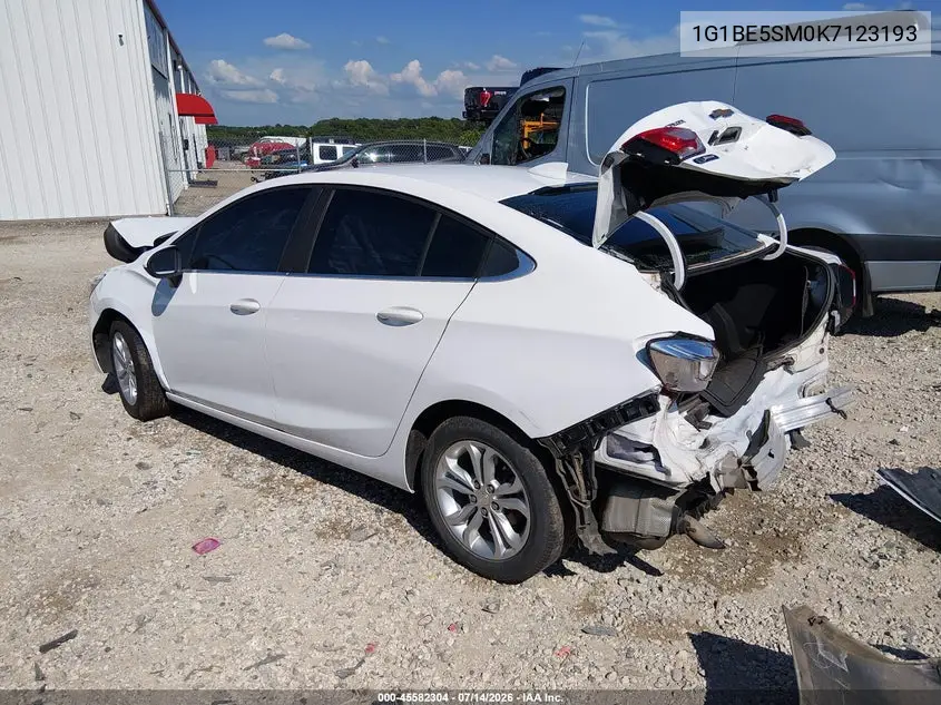 2019 Chevrolet Cruze Lt VIN: 1G1BE5SM0K7123193 Lot: 45582304