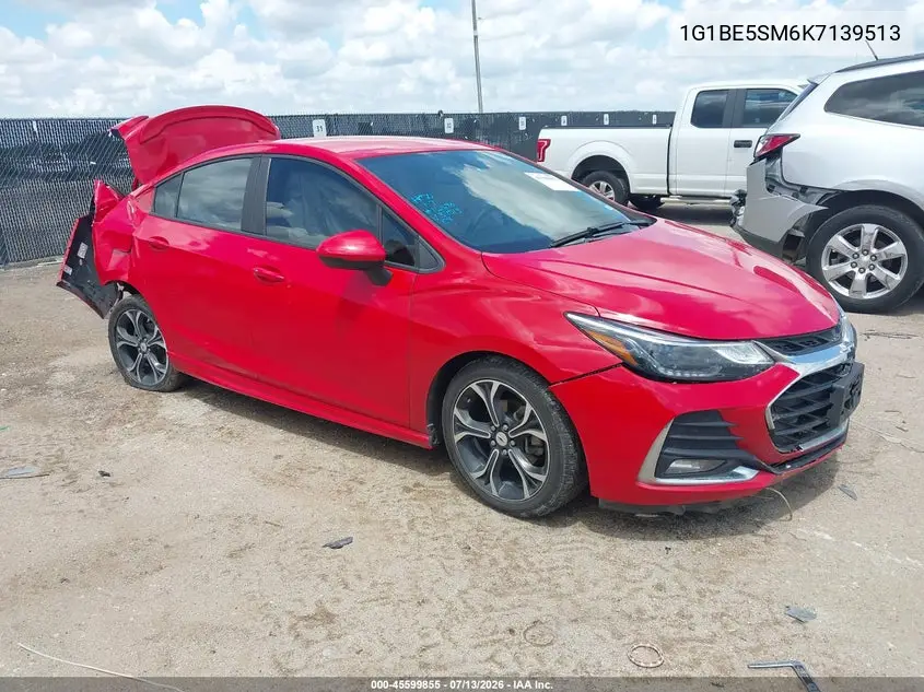 2019 Chevrolet Cruze Lt VIN: 1G1BE5SM6K7139513 Lot: 45599855