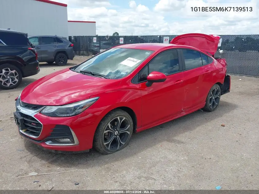 2019 Chevrolet Cruze Lt VIN: 1G1BE5SM6K7139513 Lot: 45599855