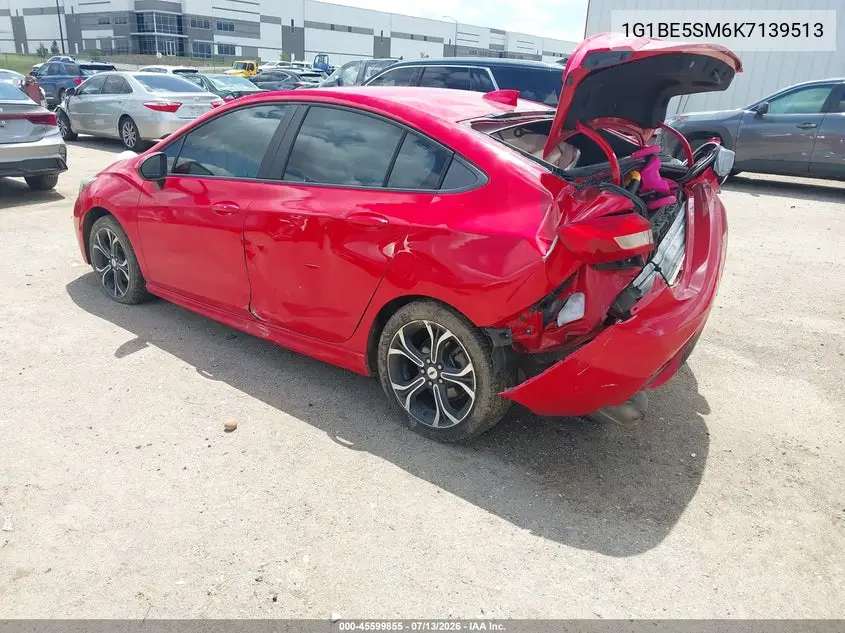 2019 Chevrolet Cruze Lt VIN: 1G1BE5SM6K7139513 Lot: 45599855