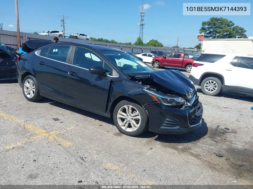 2019 Chevrolet Cruze Lt VIN: 1G1BE5SM3K7144393 Lot: 45674664