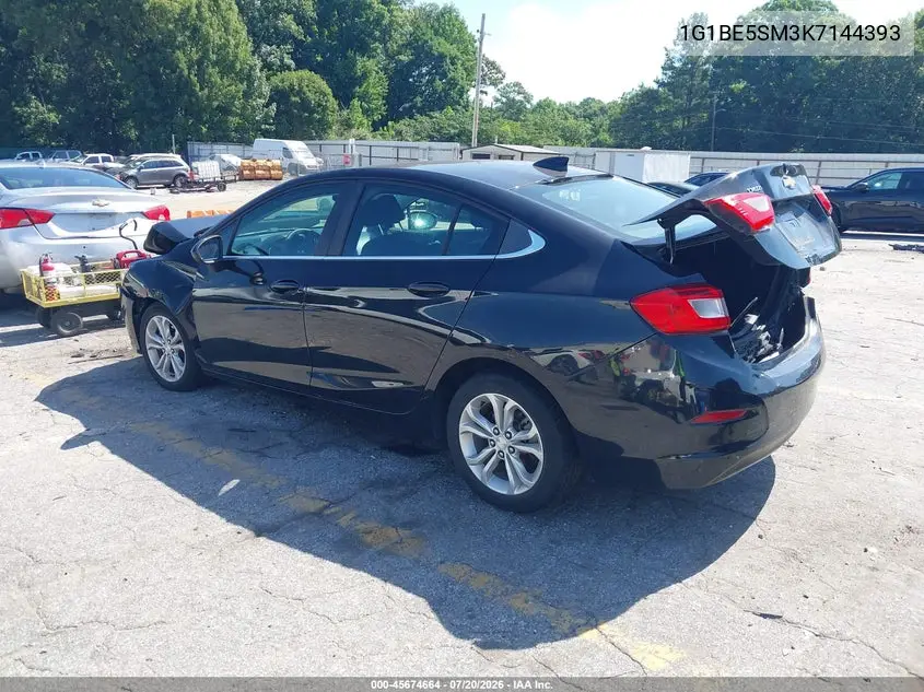2019 Chevrolet Cruze Lt VIN: 1G1BE5SM3K7144393 Lot: 45674664