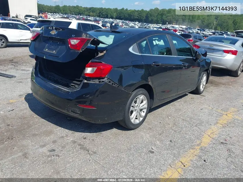 2019 Chevrolet Cruze Lt VIN: 1G1BE5SM3K7144393 Lot: 45674664