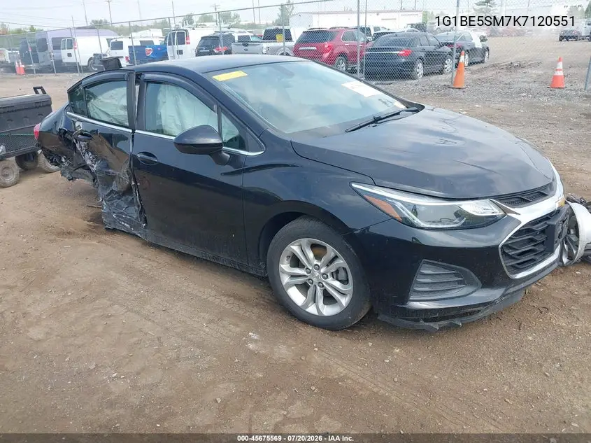 2019 Chevrolet Cruze Lt VIN: 1G1BE5SM7K7120551 Lot: 45675569