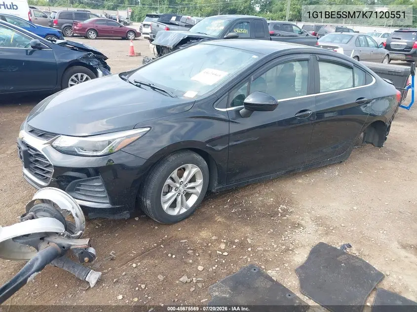 2019 Chevrolet Cruze Lt VIN: 1G1BE5SM7K7120551 Lot: 45675569