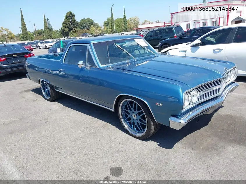 1965 Chevrolet El Camino VIN: 0000136805Z145847 Lot: 45652109
