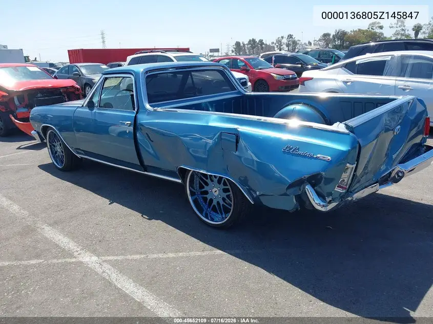1965 Chevrolet El Camino VIN: 0000136805Z145847 Lot: 45652109