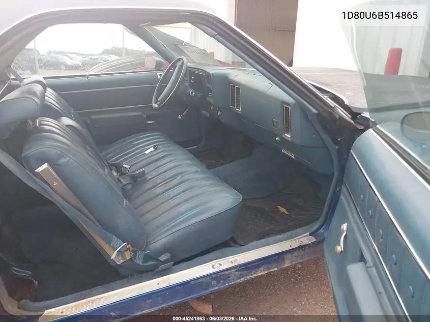 1976 Chevrolet El Camino VIN: 1D80U6B514865 Lot: 45241863