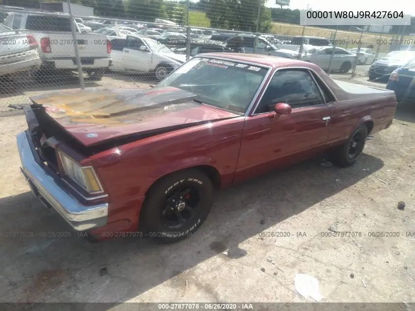 1979 Chevrolet El Camino VIN: 00001W80J9R427604 Lot: 27877078
