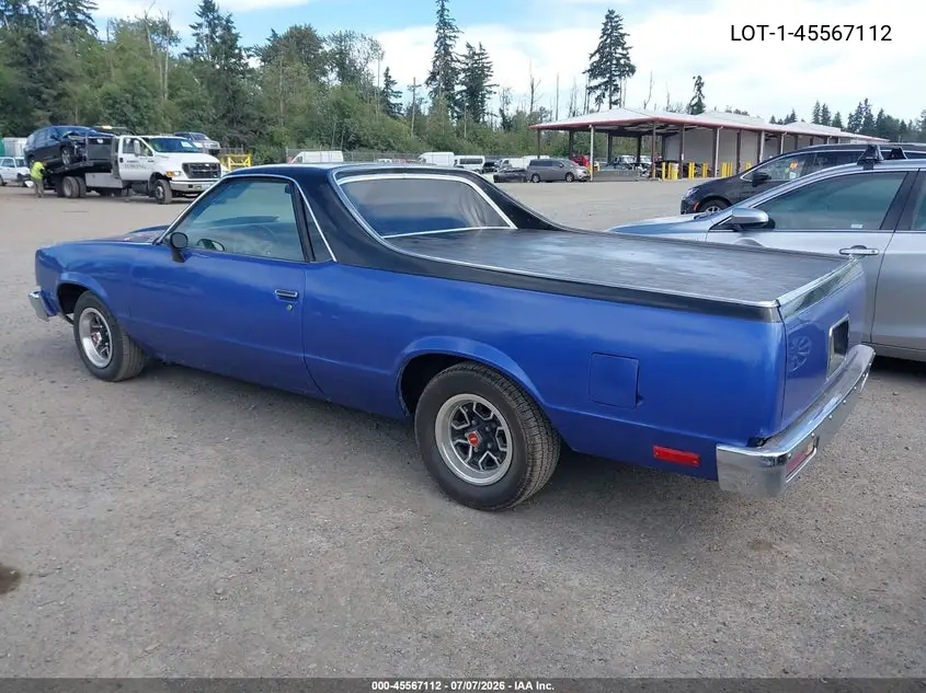 1979 Chevrolet El Camino VIN: 1W80H9K573124 Lot: 45567112
