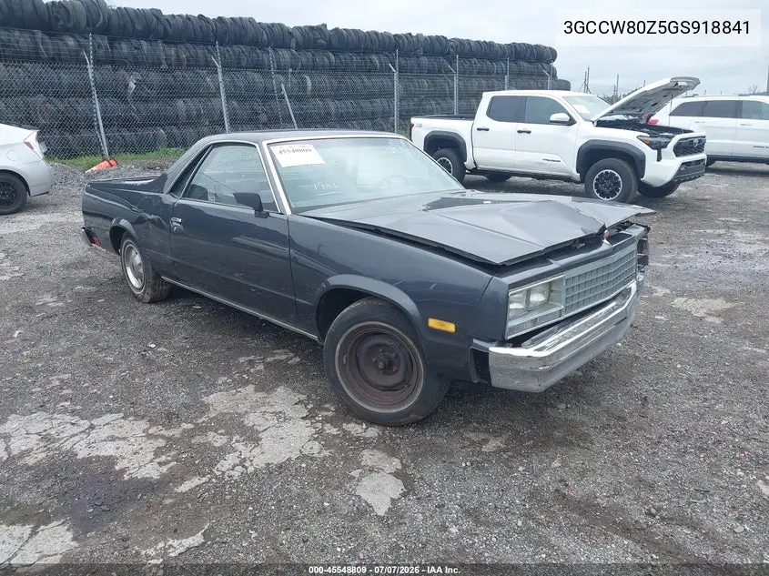 1986 Chevrolet El Camino VIN: 3GCCW80Z5GS918841 Lot: 45548809