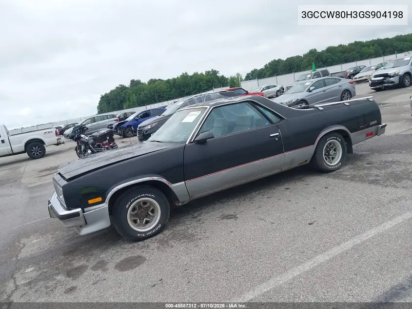 1986 Chevrolet El Camino VIN: 3GCCW80H3GS904198 Lot: 45587312