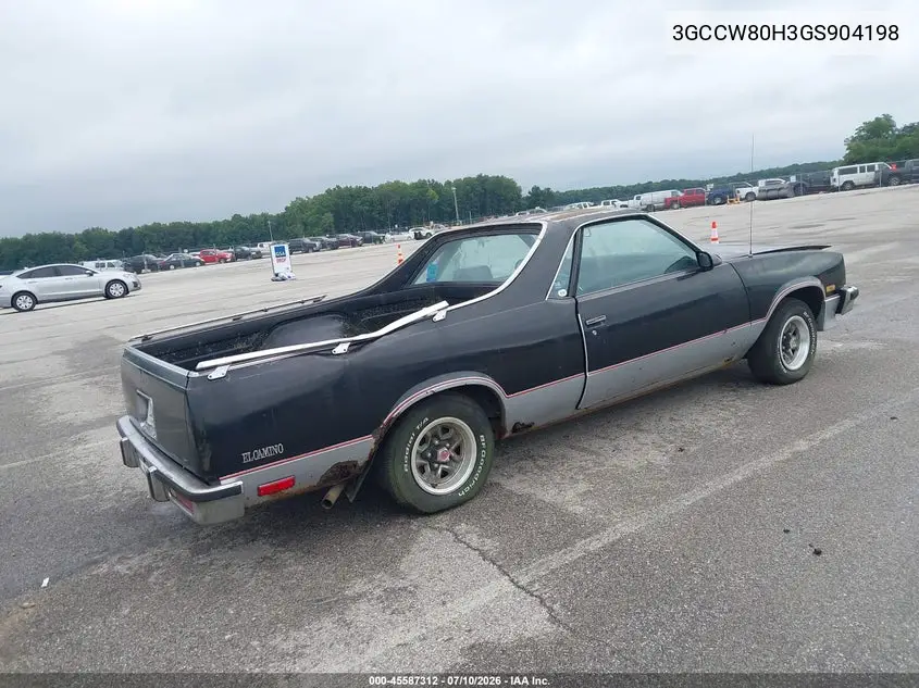 1986 Chevrolet El Camino VIN: 3GCCW80H3GS904198 Lot: 45587312
