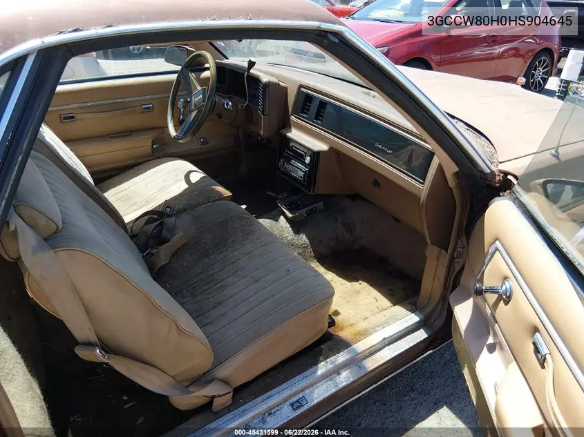 1987 Chevrolet El Camino VIN: 3GCCW80H0HS904645 Lot: 45431599