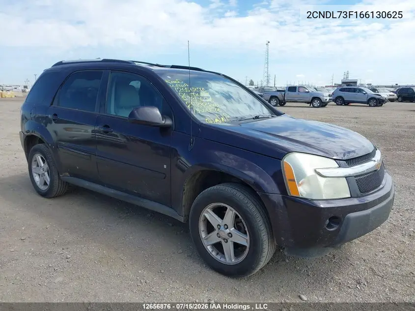 2006 Chevrolet Equinox Lt VIN: 2CNDL73F166130625 Lot: 12656876x