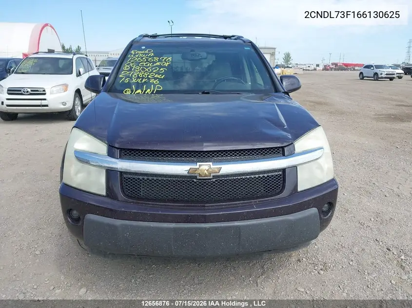 2006 Chevrolet Equinox Lt VIN: 2CNDL73F166130625 Lot: 12656876x