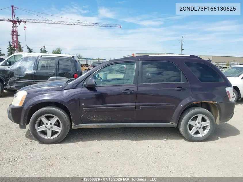 2006 Chevrolet Equinox Lt VIN: 2CNDL73F166130625 Lot: 12656876x