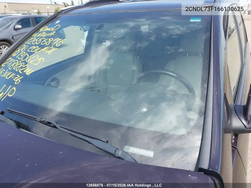 2006 Chevrolet Equinox Lt VIN: 2CNDL73F166130625 Lot: 12656876x