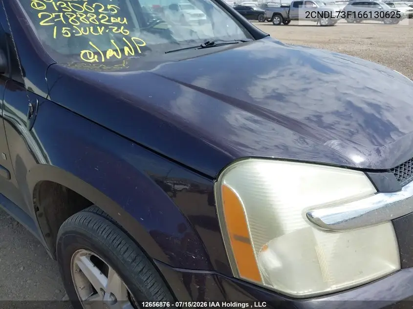 2006 Chevrolet Equinox Lt VIN: 2CNDL73F166130625 Lot: 12656876x