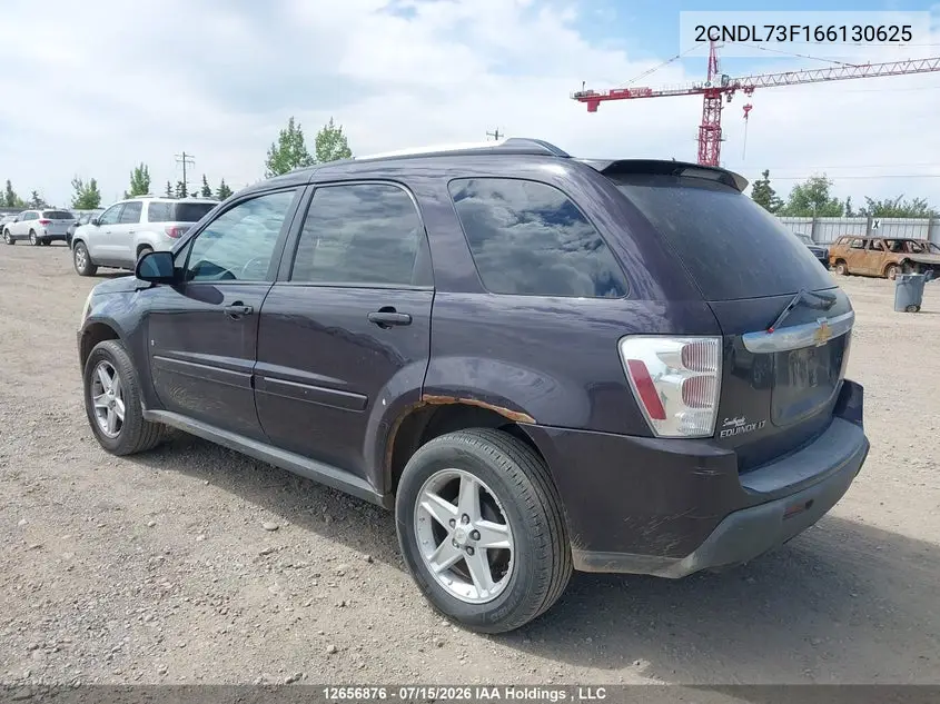 2006 Chevrolet Equinox Lt VIN: 2CNDL73F166130625 Lot: 12656876x
