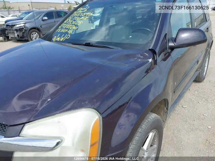 2006 Chevrolet Equinox Lt VIN: 2CNDL73F166130625 Lot: 12656876x