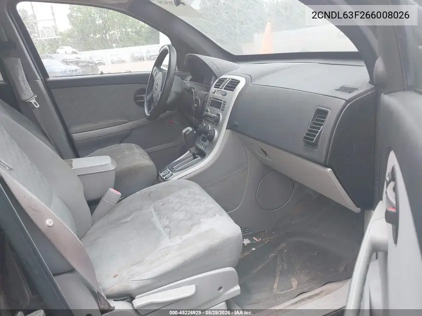 2006 Chevrolet Equinox Lt VIN: 2CNDL63F266008026 Lot: 45226929