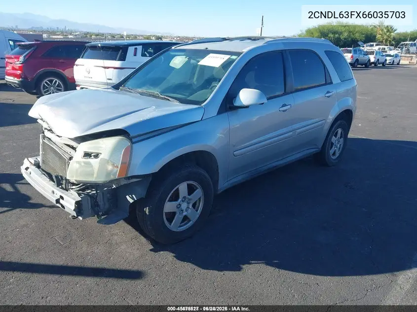 2CNDL63FX66035703 2006 Chevrolet Equinox Lt