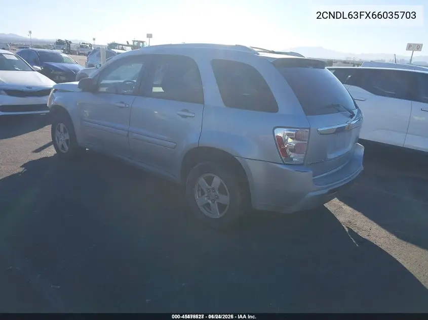 2CNDL63FX66035703 2006 Chevrolet Equinox Lt