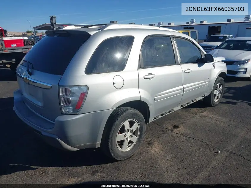 2CNDL63FX66035703 2006 Chevrolet Equinox Lt