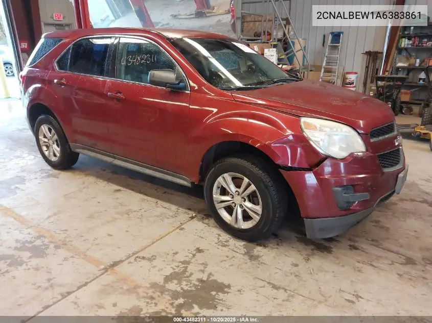 2CNALBEW1A6383861 2010 Chevrolet Equinox Ls