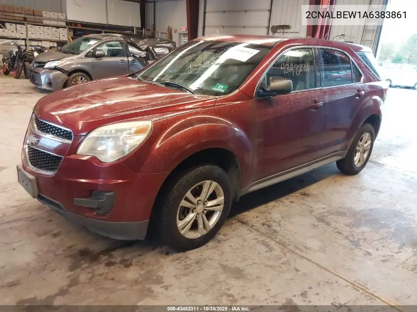 2CNALBEW1A6383861 2010 Chevrolet Equinox Ls