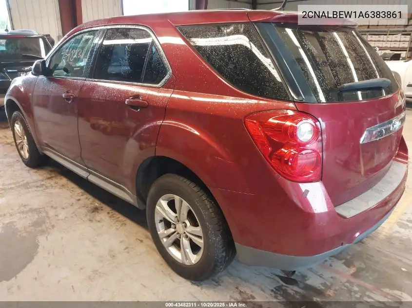 2CNALBEW1A6383861 2010 Chevrolet Equinox Ls