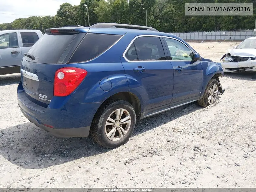 2010 Chevrolet Equinox Lt VIN: 2CNALDEW1A6220316 Lot: 45646059