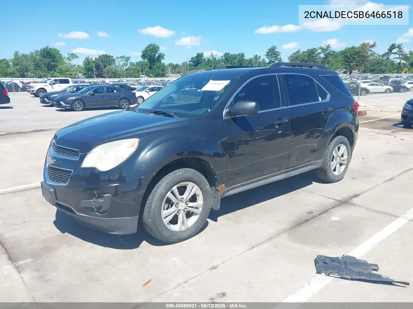 2011 Chevrolet Equinox Lt W/1Lt VIN: 2CNALDEC5B6466518 Lot: 45380421