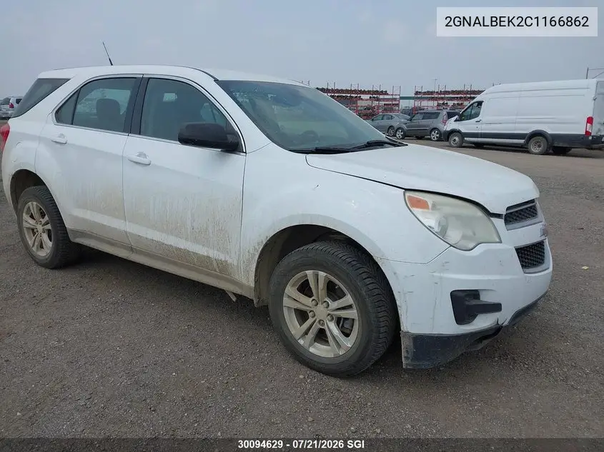 2012 Chevrolet Equinox Ls VIN: 2GNALBEK2C1166862 Lot: 30094629