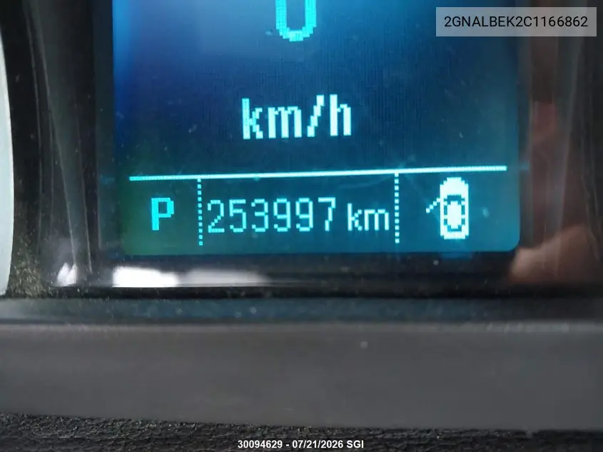 2012 Chevrolet Equinox Ls VIN: 2GNALBEK2C1166862 Lot: 30094629