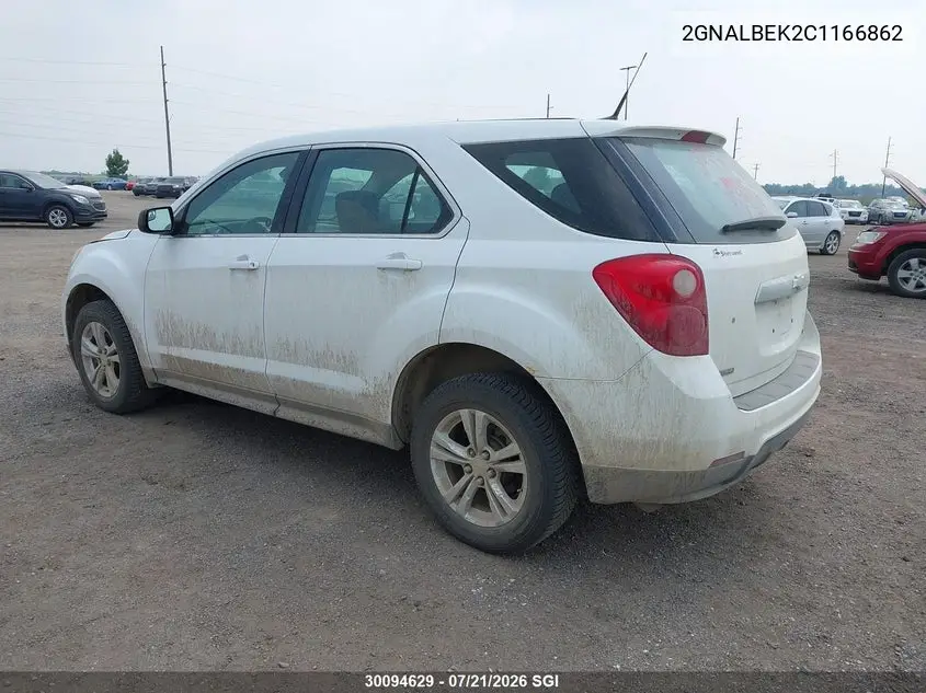 2012 Chevrolet Equinox Ls VIN: 2GNALBEK2C1166862 Lot: 30094629
