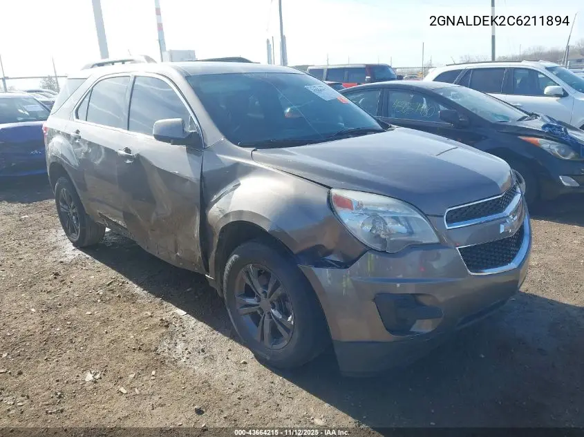 2GNALDEK2C6211894 2012 Chevrolet Equinox 1Lt