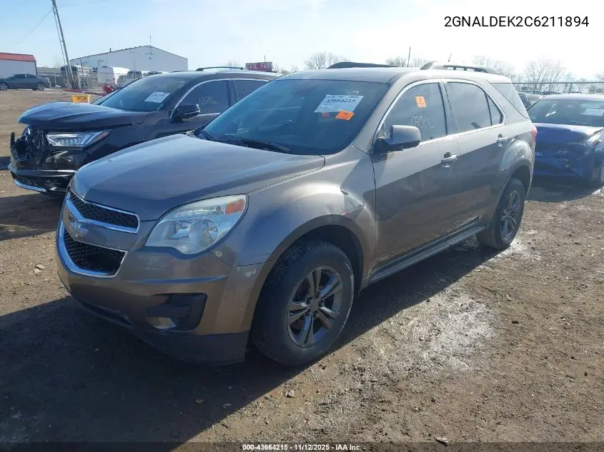 2GNALDEK2C6211894 2012 Chevrolet Equinox 1Lt