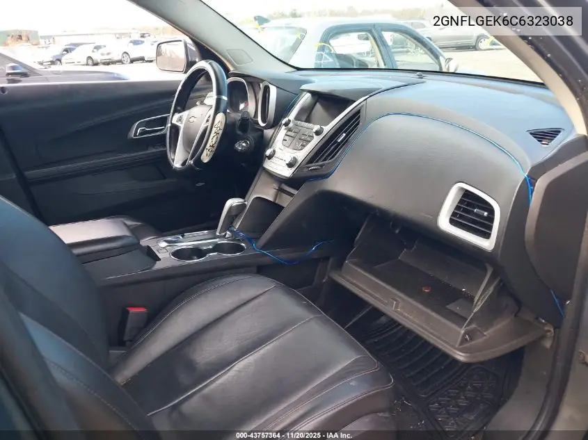 2GNFLGEK6C6323038 2012 Chevrolet Equinox Ltz