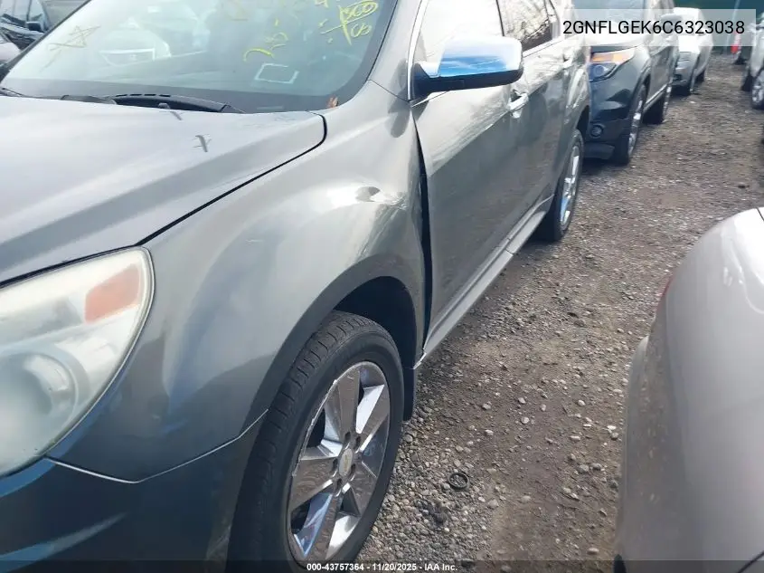2GNFLGEK6C6323038 2012 Chevrolet Equinox Ltz