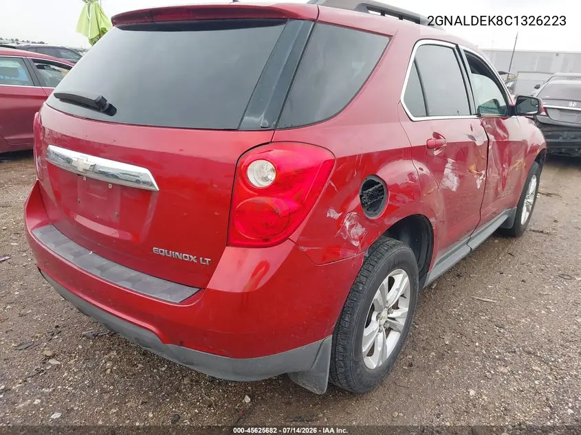 2012 Chevrolet Equinox Lt W/1Lt VIN: 2GNALDEK8C1326223 Lot: 45625682