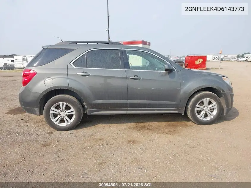 2013 Chevrolet Equinox Lt VIN: 2GNFLEEK4D6143773 Lot: 30094505