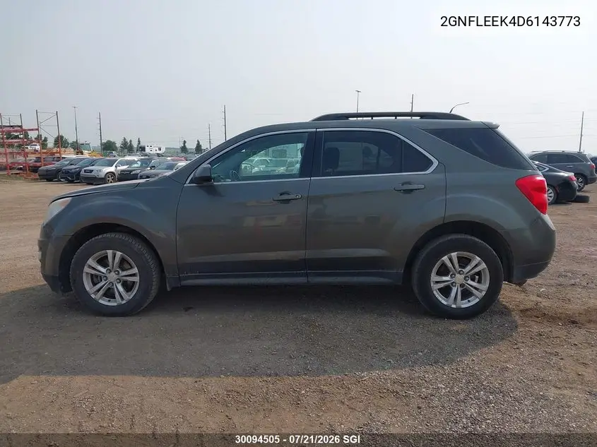 2013 Chevrolet Equinox Lt VIN: 2GNFLEEK4D6143773 Lot: 30094505
