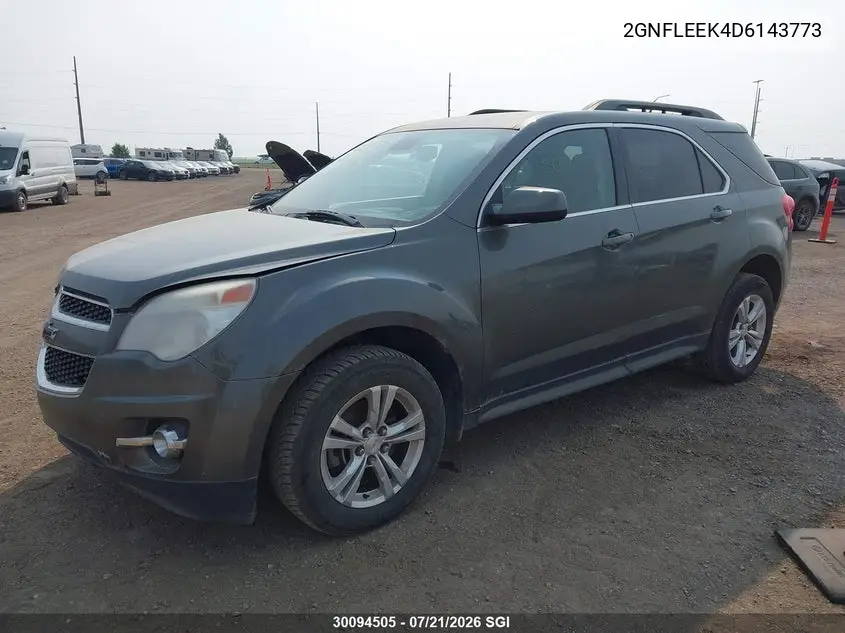 2013 Chevrolet Equinox Lt VIN: 2GNFLEEK4D6143773 Lot: 30094505
